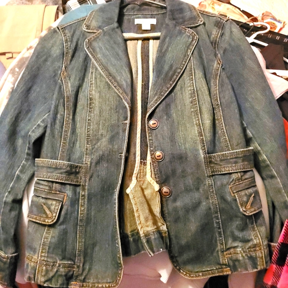 Jean jacket old school size 8 or M